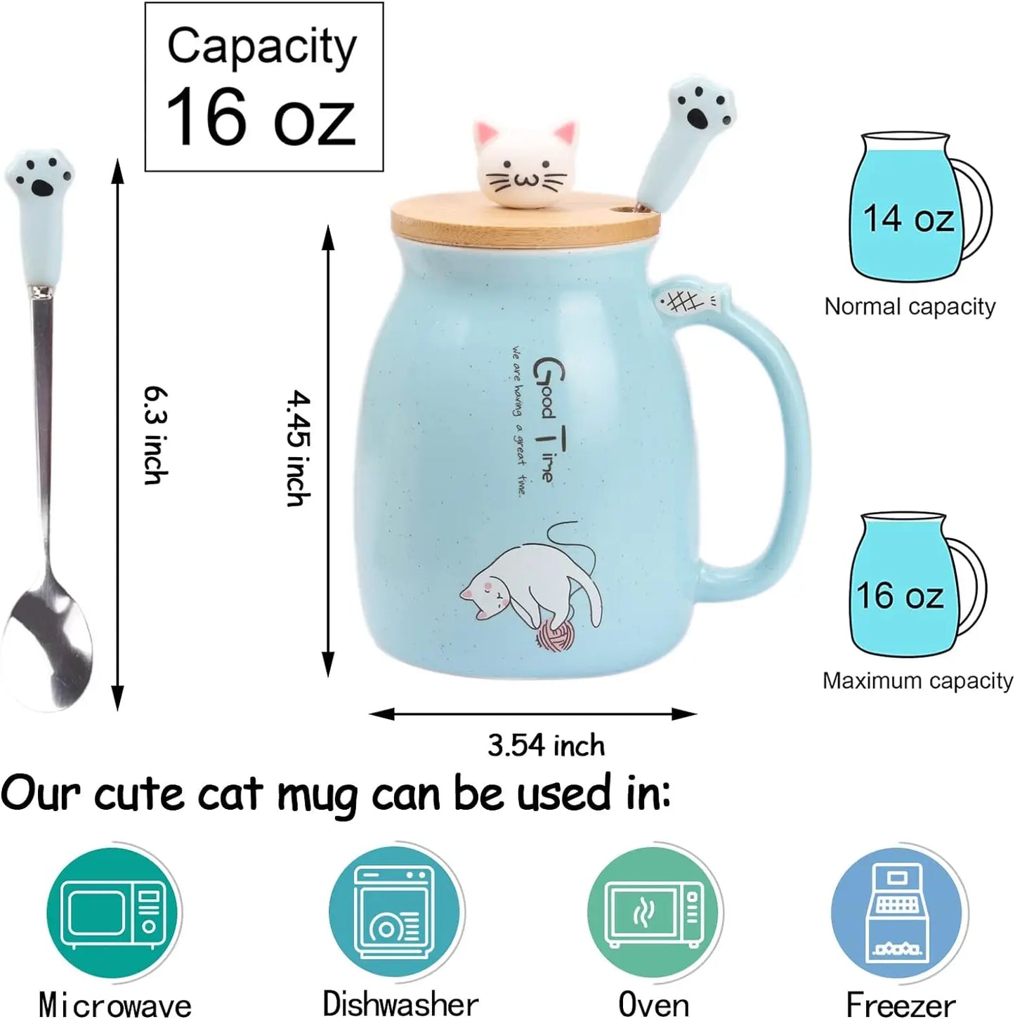TAZA KAWAII GATO